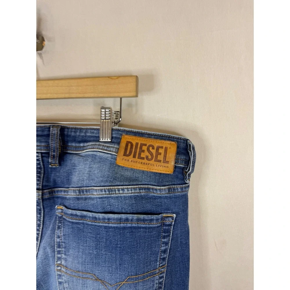 Diesel Sleenker-X Skinny Jeans Blue Wash 009PK W36 L32 Stretch Denim